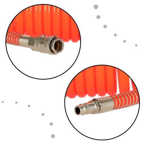 Wąż pneumatyczny spiralny zwijany do kompresora 12mm 15m KAFUWELL Wąż pneumatyczny spiralny zwijany do kompresora 12mm 15m KAFUWELL