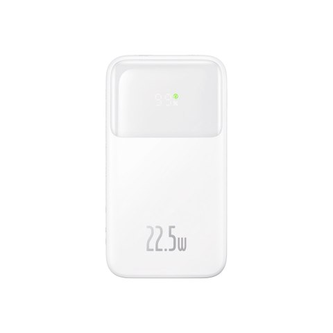 Powerbank z wyświetlaczem 20000mAh 22.5W Comet Series + kabel USB-A - USB-C 0.3m biały