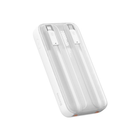 Powerbank z wyświetlaczem 20000mAh 22.5W Comet Series + kabel USB-A - USB-C 0.3m biały