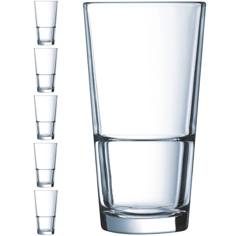 Szklanka wysoka Arcoroc STACK UP 290 ml zestaw 6 szt. - Hendi H7764 Szklanka wysoka Arcoroc STACK UP 290 ml zestaw 6 szt. - Hendi H7764