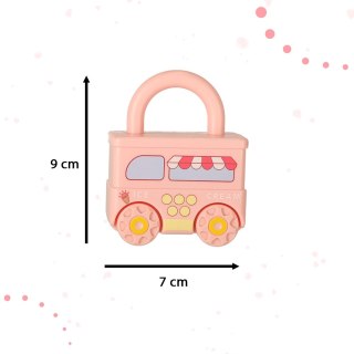 Zabawka edukacyjna łamigłówka samochodziki z wagonikami kłódkami wagoniki kłódki z kluczykami autka Montessori 13 el.