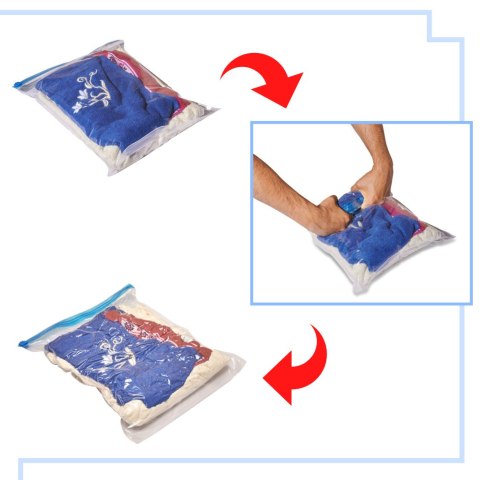 Worki próżniowe rolowane na ubrania 9 sztuk 3 rozmiary 35x50cm, 40x50cm, 50x70cm Worki próżniowe rolowane na ubrania 9 sztuk 3 rozmiary 35x50cm, 40x50cm, 50x70cm