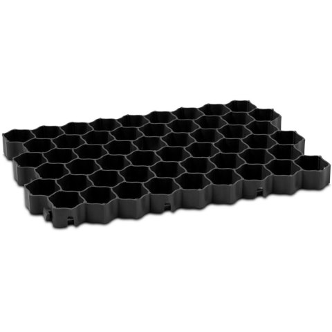 Kratka trawnikowa parkingowa modułowa 60 x 40 x 4 cm 4 szt. czarna Kratka trawnikowa parkingowa modułowa 60 x 40 x 4 cm 4 szt. czarna