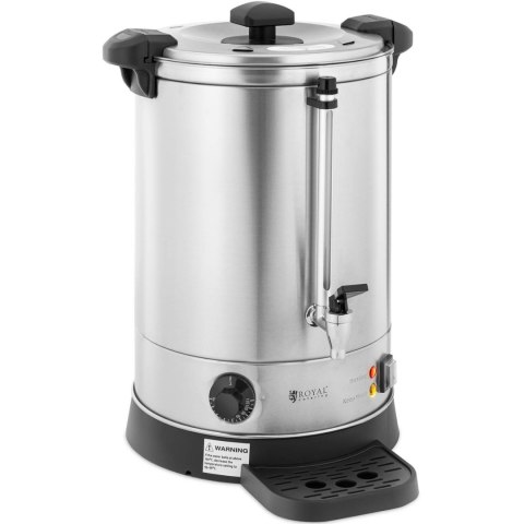 Warnik podgrzewacz do wody z podwójnymi ściankami i ociekaczem 13.5 L 2500 W srebrny Warnik podgrzewacz do wody z podwójnymi ściankami i ociekaczem 13.5 L 2500 W srebrny