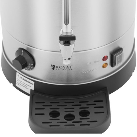 Warnik podgrzewacz do wody z podwójnymi ściankami i ociekaczem 13.5 L 2500 W srebrny Warnik podgrzewacz do wody z podwójnymi ściankami i ociekaczem 13.5 L 2500 W srebrny