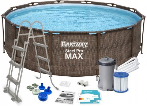 Basen Stelażowy Steel Pool Pro Max śr. 3,66 m Basen Stelażowy Steel Pool Pro Max śr. 3,66 m
