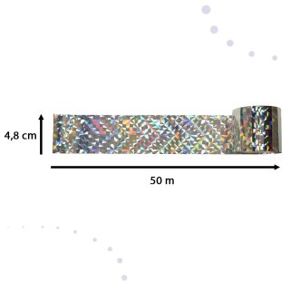 Odstraszacz ptaków taśma odblaskowa odstraszająca ptaki 5cm x 50m 5 sztuk