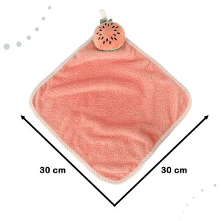 Ręcznik ręczniczek do rąk dla dzieci do przedszkola 30x30cm różowy arbuz