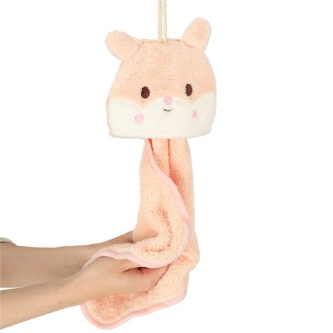 Ręcznik ręczniczek do rąk dla dzieci do przedszkola 42x25cm różowy królik Ręcznik ręczniczek do rąk dla dzieci do przedszkola 42x25cm różowy królik