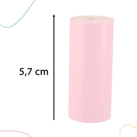 Rolki termiczne papier do drukarki apartu 5,7cm x 3m 3 sztuki kolorowe Rolki termiczne papier do drukarki apartu 5,7cm x 3m 3 sztuki kolorowe