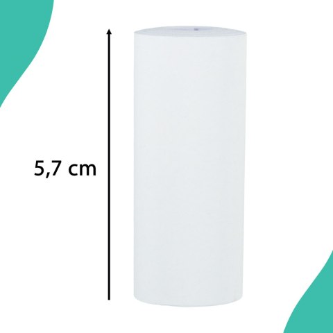 Rolki termiczne papier do drukarki apartu 5,7cm x 4,5m 5 sztuk Rolki termiczne papier do drukarki apartu 5,7cm x 4,5m 5 sztuk