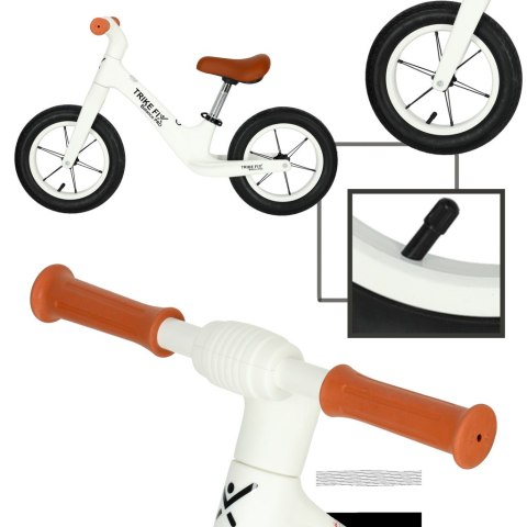 Rowerek biegowy Trike Fix Balance PRO biały lekki 3kg