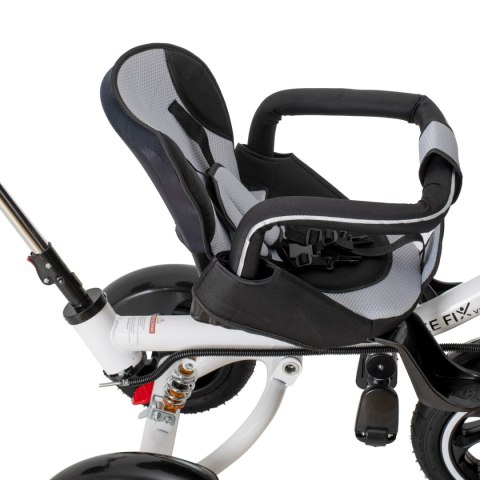 Rowerek trójkołowy Trike Fix V3 rower spacerówka 3w1 obracany 360 wolne koło czarny