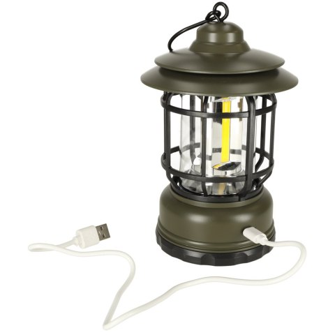 Lampa ogrodowa kempingowa na biwak z uchwytem piknik akumulatorowa USB
