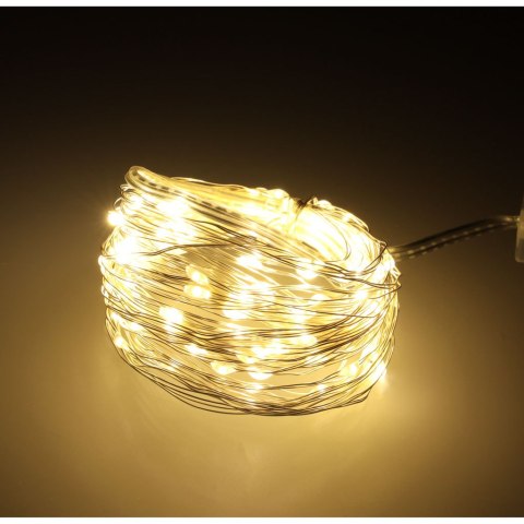 Lampki LED druciki dekoracyjne 5m 50LED świąteczne choinkowe ciepły biały Lampki LED druciki dekoracyjne 5m 50LED świąteczne choinkowe ciepły biały