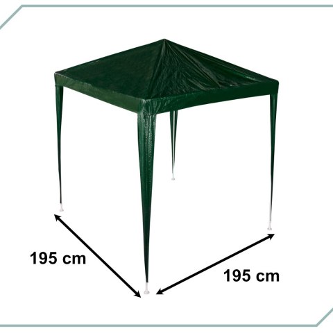 Pawilon ogrodowy namiot imprezowy handlowy altana zielony 2 x 2 m Pawilon ogrodowy namiot imprezowy handlowy altana zielony 2 x 2 m