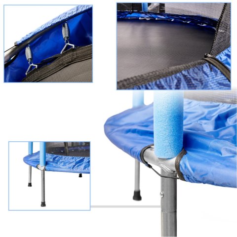 Trampolina ogrodowa dla dzieci siatka 140cm 55inch 80kg Trampolina ogrodowa dla dzieci siatka 140cm 55inch 80kg