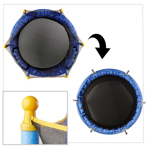 Trampolina ogrodowa dla dzieci siatka 140cm 55inch 80kg Trampolina ogrodowa dla dzieci siatka 140cm 55inch 80kg