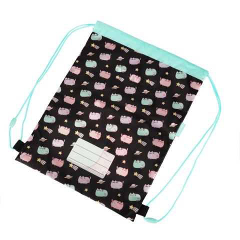 Plecak worek na buty wf Pusheen czarny Plecak worek na buty wf Pusheen czarny