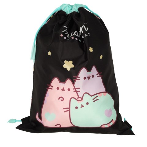 Plecak worek na buty wf Pusheen czarny Plecak worek na buty wf Pusheen czarny