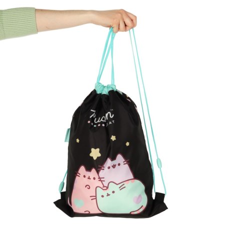 Plecak worek na buty wf Pusheen czarny Plecak worek na buty wf Pusheen czarny