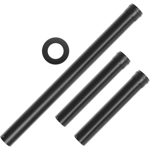 Zestaw rur kominowych do pieca na pellet ze stali węglowej śr. 80 mm Zestaw rur kominowych do pieca na pellet ze stali węglowej śr. 80 mm