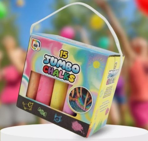 Kreda chodnikowa gruba Jumbo 15 el. Kreda chodnikowa gruba Jumbo 15 el.