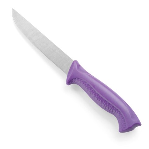 Nóż kuchenny rzeźniczy do mięsa HACCP dla alergików 280mm - fioletowy - HENDI 842478 Nóż kuchenny rzeźniczy do mięsa HACCP dla alergików 280mm - fioletowy - HENDI 842478