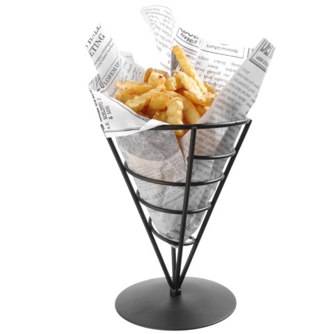 Stojak uchwyt do serwowania przekąsek frytek na 1 torebkę śr. 115x172 mm - Hendi 630938 Stojak uchwyt do serwowania przekąsek frytek na 1 torebkę śr. 115x172 mm - Hendi 630938