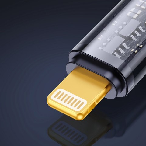 3w1 kabel przewód USB - USB-C / Lightning / micro USB 3.5 A 1.2m niebieski