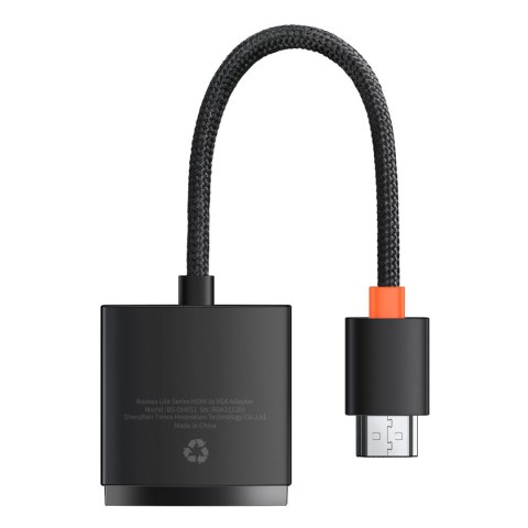 Przejściówka adapter HDMI do VGA Lite Series czarny