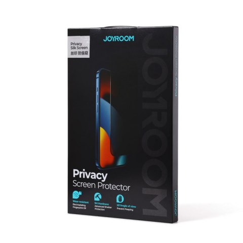 Szkło hartowane do iPhone 14 Plus z filtrem Anti-Spy na cały ekran z ramką przezroczysty