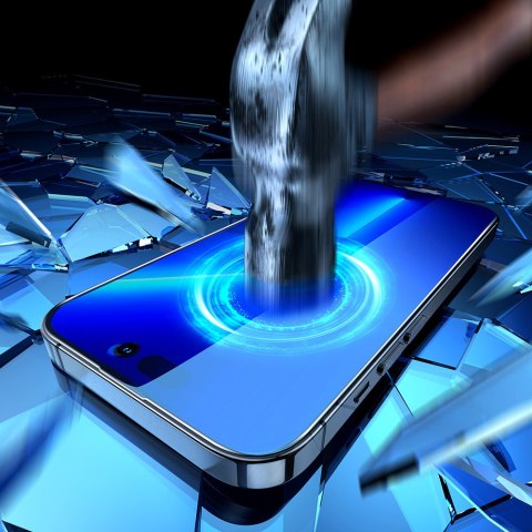Szkło hartowane do iPhone 14 Plus z filtrem Anti-Spy na cały ekran z ramką przezroczysty