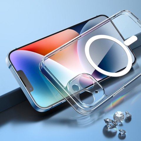 Żelowe magnetyczne etui do iPhone 14 Plus przezroczysty MagSafe