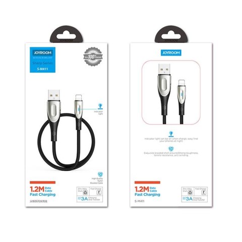 Kabel przewód do szybkiego ładowania iPhone USB-A - Lightning Sharp Series 3m czarny