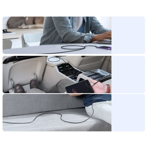Kabel przewód w oplocie Pioneer Series USB-C 240W 1.2m czarny