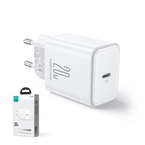 Ładowarka sieciowa USB-C 20W PD QC AFC FCP biała Ładowarka sieciowa USB-C 20W PD QC AFC FCP biała