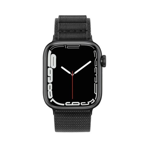 Pasek ze stalową sprzączką Alpine do Apple Watch 42 / 44 / 45 / 49 mm czarny Pasek ze stalową sprzączką Alpine do Apple Watch 42 / 44 / 45 / 49 mm czarny