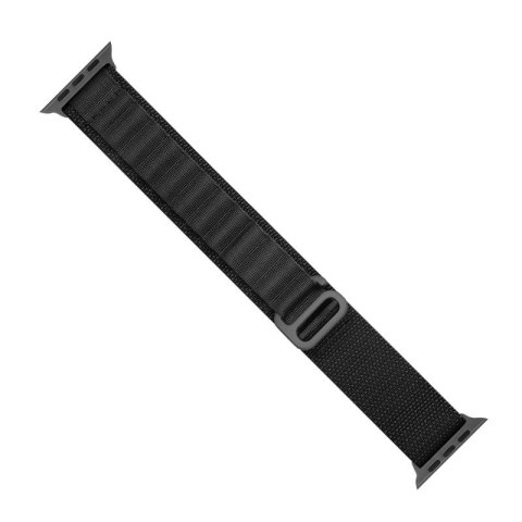 Pasek ze stalową sprzączką Alpine do Apple Watch 42 / 44 / 45 / 49 mm czarny Pasek ze stalową sprzączką Alpine do Apple Watch 42 / 44 / 45 / 49 mm czarny