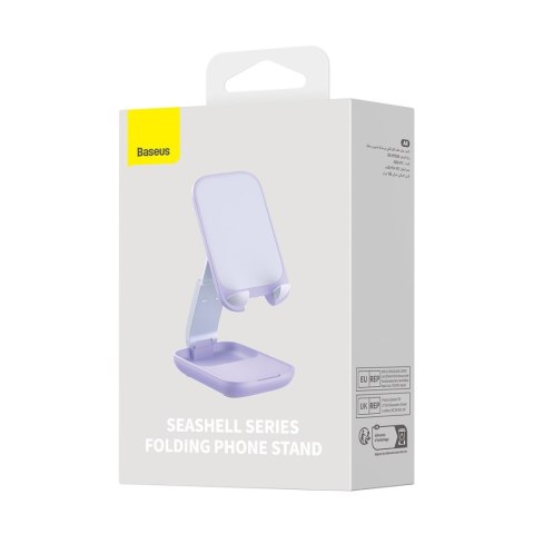 Regulowany stojak podstawka na telefon Seashell Series fioletowy