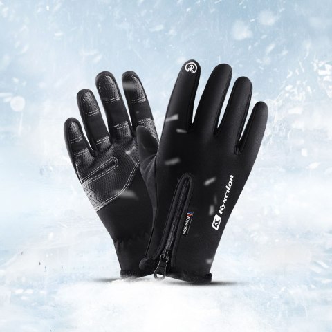 Sportowe rękawiczki dotykowe do telefonu zimowe Outdoor roz. XL czarne Sportowe rękawiczki dotykowe do telefonu zimowe Outdoor roz. XL czarne