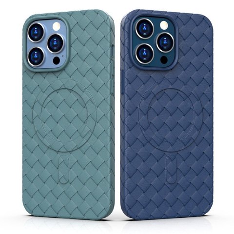 Etui pokrowiec plecionka do iPhone 14 Pro z MagSafe Woven Case czarny Etui pokrowiec plecionka do iPhone 14 Pro z MagSafe Woven Case czarny