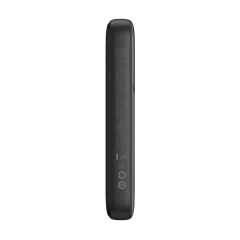 Powerbank z wyświetlaczem 10000mAh 22.5W + kabel USB-A / USB-C czarny