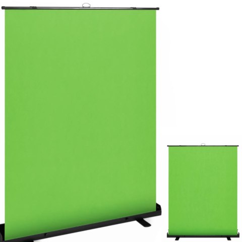 Tło fotograficzne GREEN SCREEN podłogowe rozwijane przenośne 166.2x199 cm Tło fotograficzne GREEN SCREEN podłogowe rozwijane przenośne 166.2x199 cm