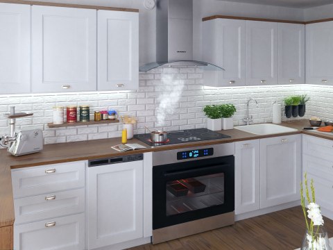 Okap kuchenny kominowy 90 cm Berdsen BT-223 INOX Okap kuchenny kominowy 90 cm Berdsen BT-223 INOX