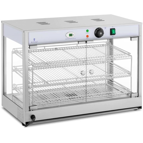 Witryna grzewcza podgrzewana do prezentacji żywności 3 półki 25-85C 1200W Witryna grzewcza podgrzewana do prezentacji żywności 3 półki 25-85C 1200W