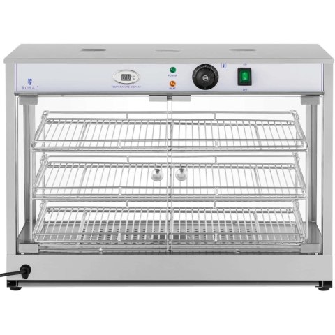 Witryna grzewcza podgrzewana do prezentacji żywności 3 półki 25-85C 1200W Witryna grzewcza podgrzewana do prezentacji żywności 3 półki 25-85C 1200W
