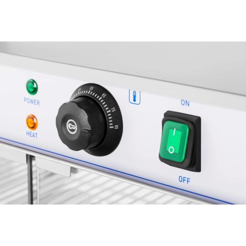 Witryna grzewcza podgrzewana do prezentacji żywności 3 półki 25-85C 1200W Witryna grzewcza podgrzewana do prezentacji żywności 3 półki 25-85C 1200W