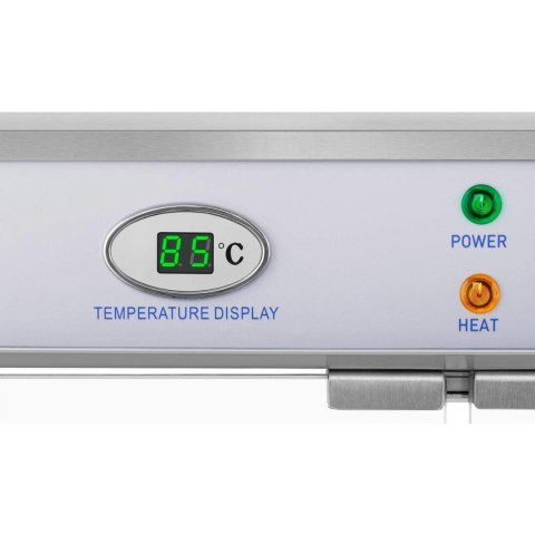 Witryna grzewcza podgrzewana do prezentacji żywności 3 półki 25-85C 1200W Witryna grzewcza podgrzewana do prezentacji żywności 3 półki 25-85C 1200W