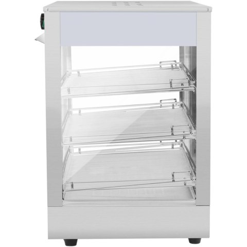 Witryna grzewcza podgrzewana do prezentacji żywności 3 półki 25-85C 1200W Witryna grzewcza podgrzewana do prezentacji żywności 3 półki 25-85C 1200W